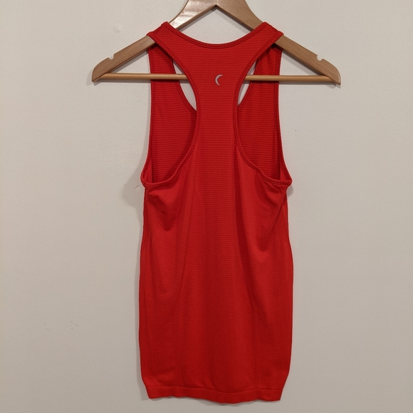 Zyia Active Copper Charged Seamless Racerback Performance Stretch Tank Top Red S - Picture 9 of 13